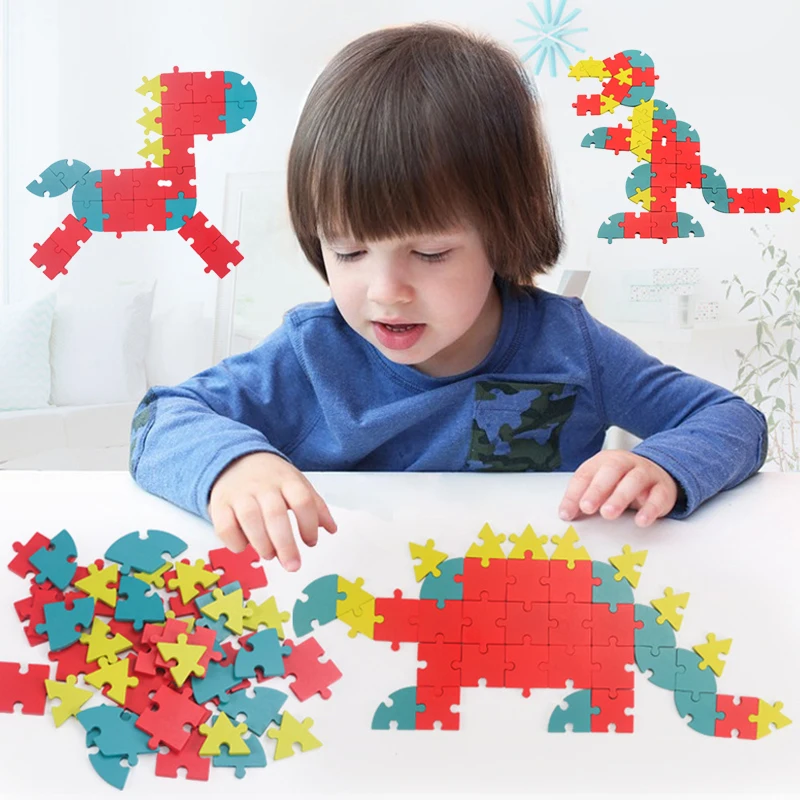 

Children Color Wooden 3-6-10 Years Old Traffic Animals Alphanumeric Puzzle Toys Boys And Girls DIY Brain-Making Toys Gifts