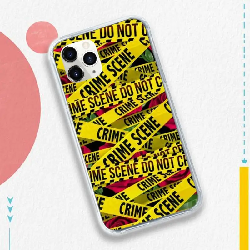 

Yellow Warning pattern Phone Cases Transparent soft For iphone 5 5s 5c se 6 6s 7 8 11 12 plus mini x xs xr pro max