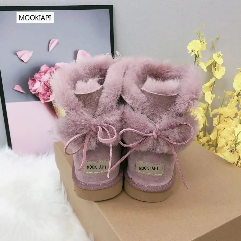 2019 г. Австралийский бренд зимние сапоги высокого качества натуральная овчина