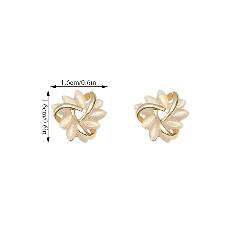 

Sun Flower Ear Studs Simple Earrings Good-looking Exquisite Earrings High-end Earrings Earring Temperament Simplicity Creative