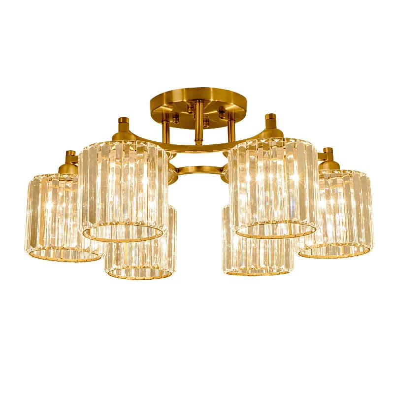 

Modern Crystal LED ceiling light Fixture For Indoor Lamp lamparas de techo Round Mounting Ceiling Lamp For Bedroom