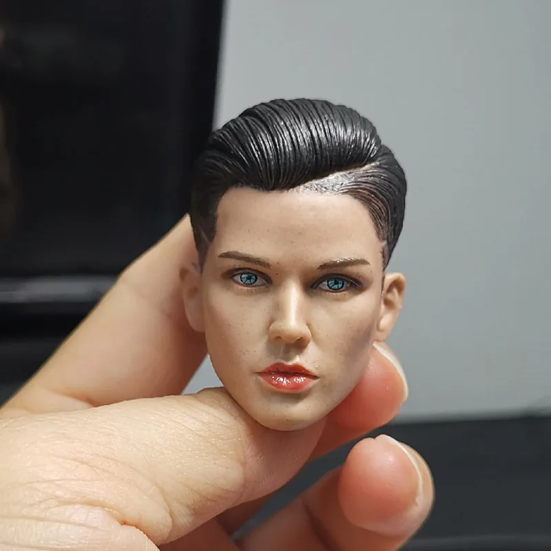 

1/6 Female Head Sculpt Ruby Rose Neutral Handsome Extreme Agent Head Carved Model for 12'' Action Figure Body Accessory Toy