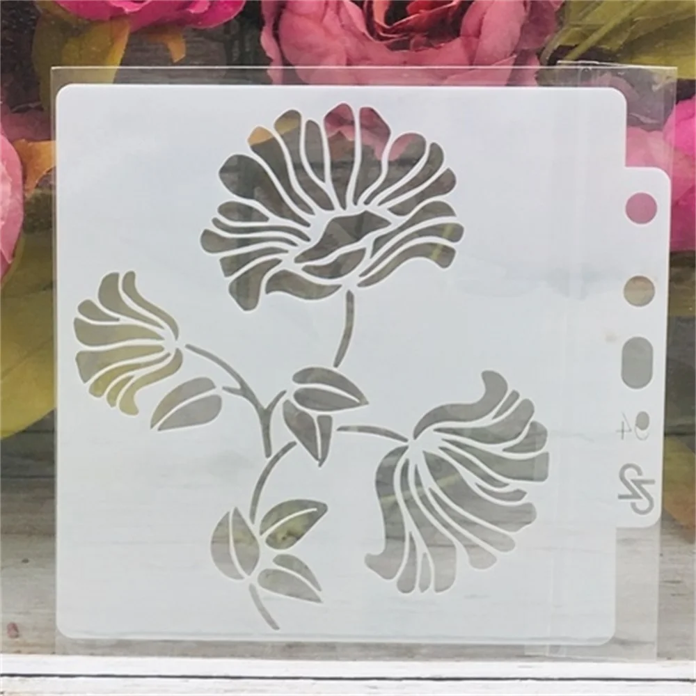 

14*13cm Flower DIY Layering Stencils Wall Painting Scrapbook Coloring Embossing Album Decorative Card Template