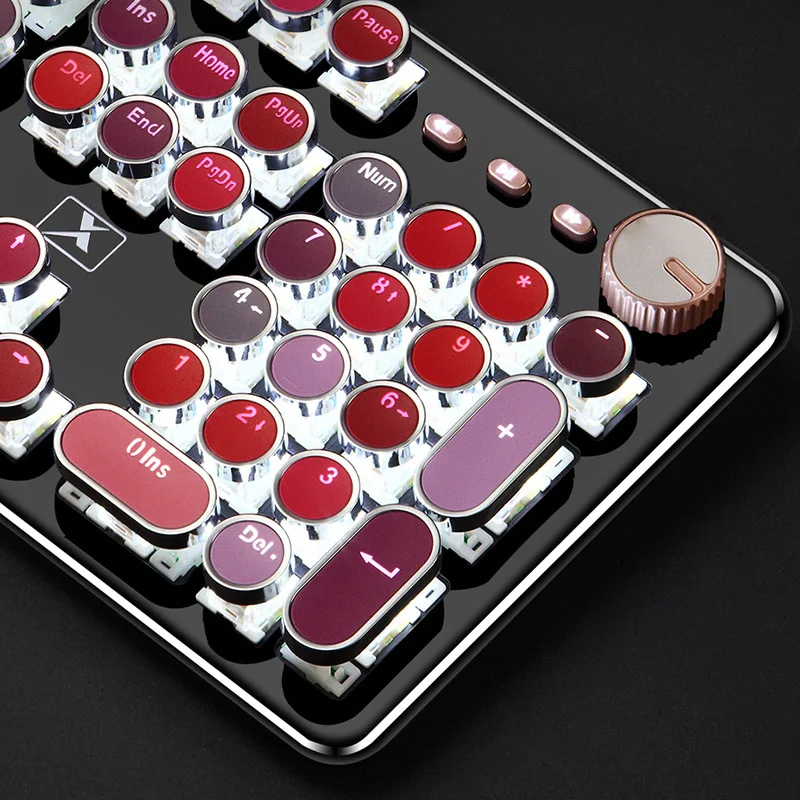 Винтажная клавиатура в стиле панк с 104 клавишами механические игровые аксессуары