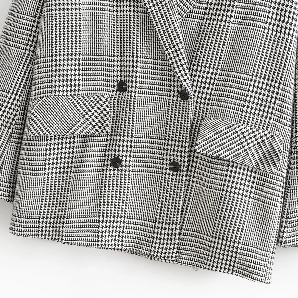 

New women's style in autumn 2019 British style small fragrance thousand bird style casual and fashionable suit coat 07854124050