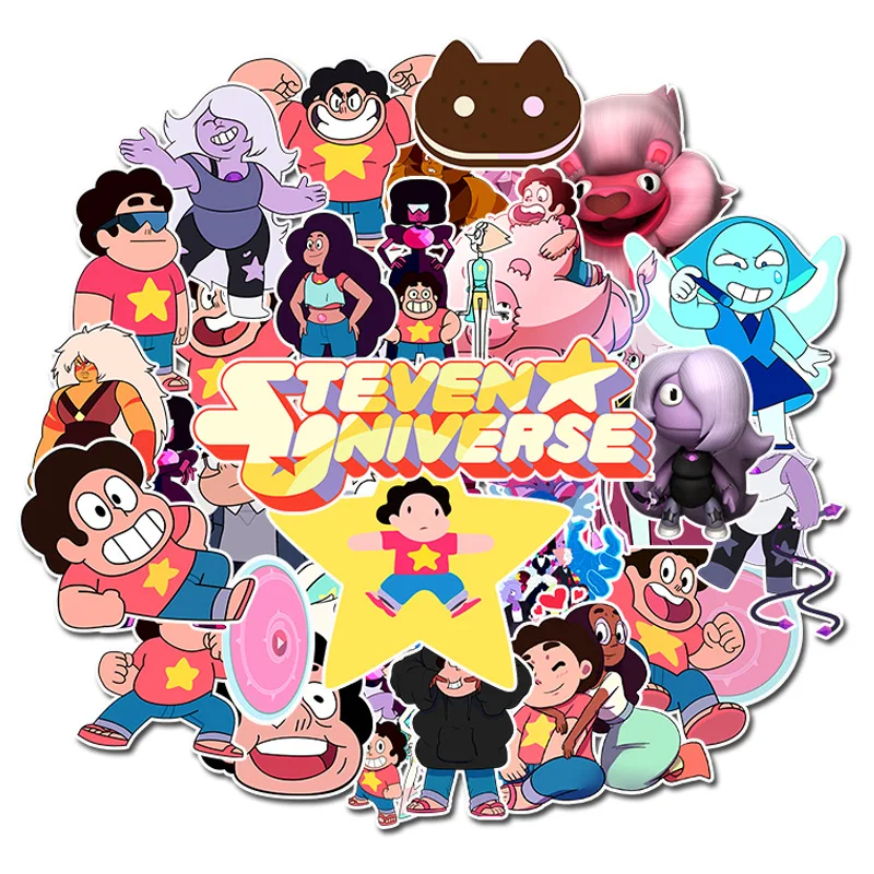 

50Pcs Cartoon Steven Universe Graffiti Stickers Backpack Luggage Notebook Pvc Waterproof Decals Classic Toy Child Christmas Gift