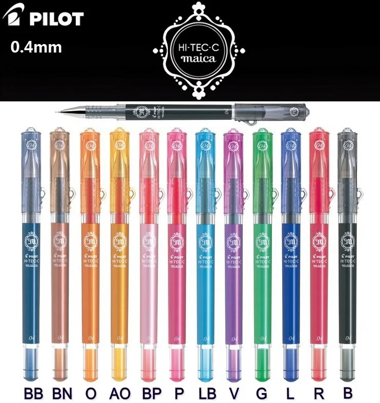 1 шт. ручка Pilot Hi Tec C магнитная гелевая шариковая Япония 0 4 мм 12 цветов на выбор|pen