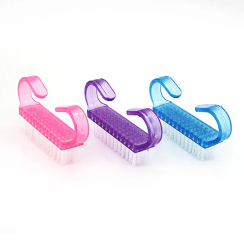 

1pcs Plastic Manicure Pedicure Brush Nail Cleaning Tools Soft Remove Dust Makeup Brushes Nail Care Accessories