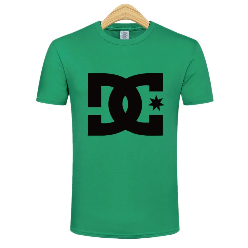 

SHG's new cotton monogram print T-shirt for men casual fashion loose breathable pure color O collar short sleeve T-shirt