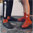 Сандалии Xiaomi Mijia с дырками, домашняя Уличная обувь, модные удобные мягкие тапочки для мужчин и женщин, пляжные тапочки