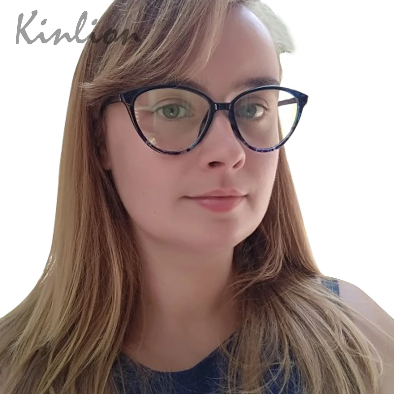 Оправа для очков Kinlion кошачий глаз женщин и мужчин оптическая прозрачная