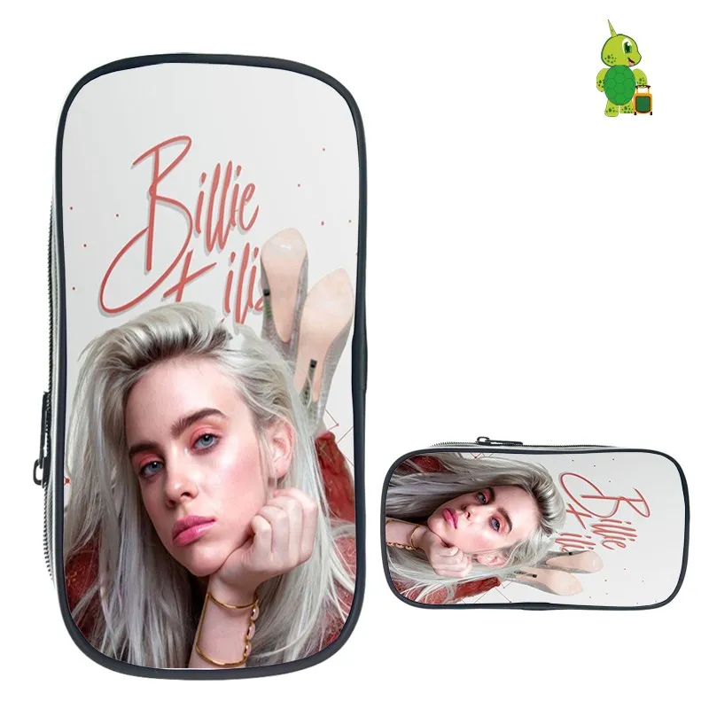17 Billie Eilish пеналы для девочек-подростков, косметички, школьные принадлежности, канцелярские принадлежности, сумка для хранения, Billie Eilish, хип-хоп, косметичка - Цвет: 17