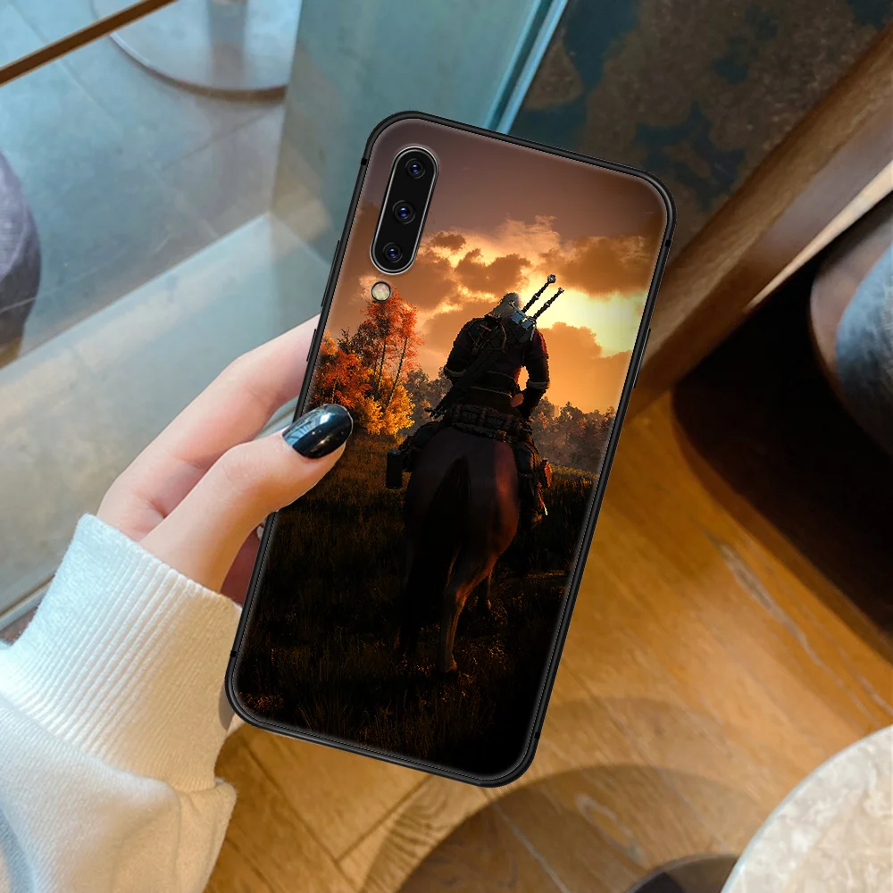 

W-Witcher Geralt Game Phone Case Cover For Samsung Galaxy A7 9 8 10 20 20e 21 S 30 30S 31 41 50 50S 51 70 71 91 black Shell