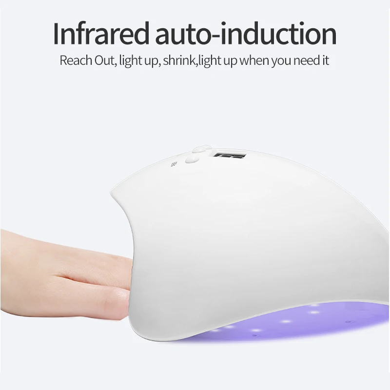 УФ лампа для сушки гель лака 36 Вт 60/120 с|Сушилки ногтей| |