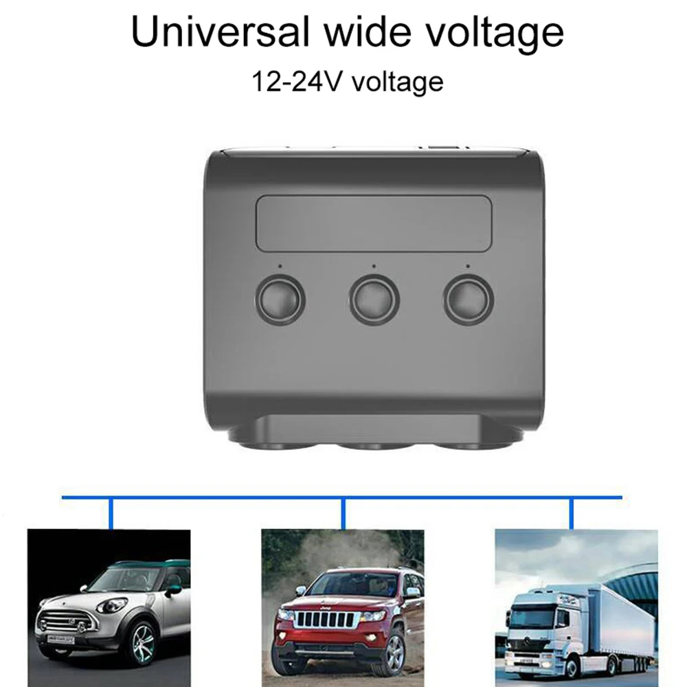 Автомобильное зарядное устройство с 4 USB портами прикуриватель цифровой дисплей