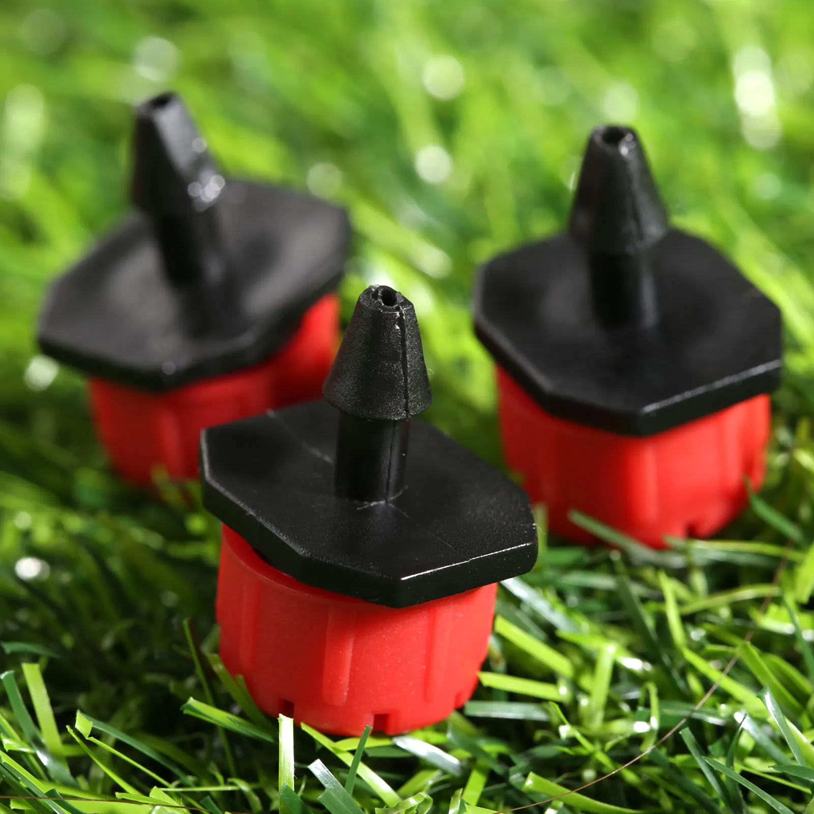 

50Pcs Agriculture Vegetable Garden Micro Irrigation Water Flow Drip Emitter Head Sprinkler Dripper 1/4"" Barb Thread Connection