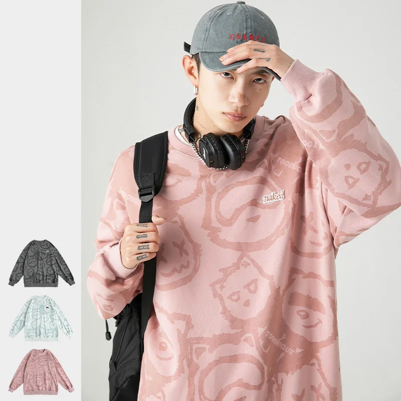 Толстовка с капюшоном для мужчин и женщин свитшот длинным рукавом Аниме Стиль