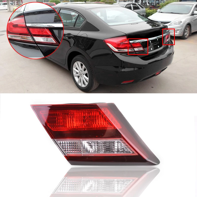CAPQX Задняя Крышка Хвост Светильник лампы taillamp светильник для CIVIC СЕДАН LX HF EX EXL SI 2013