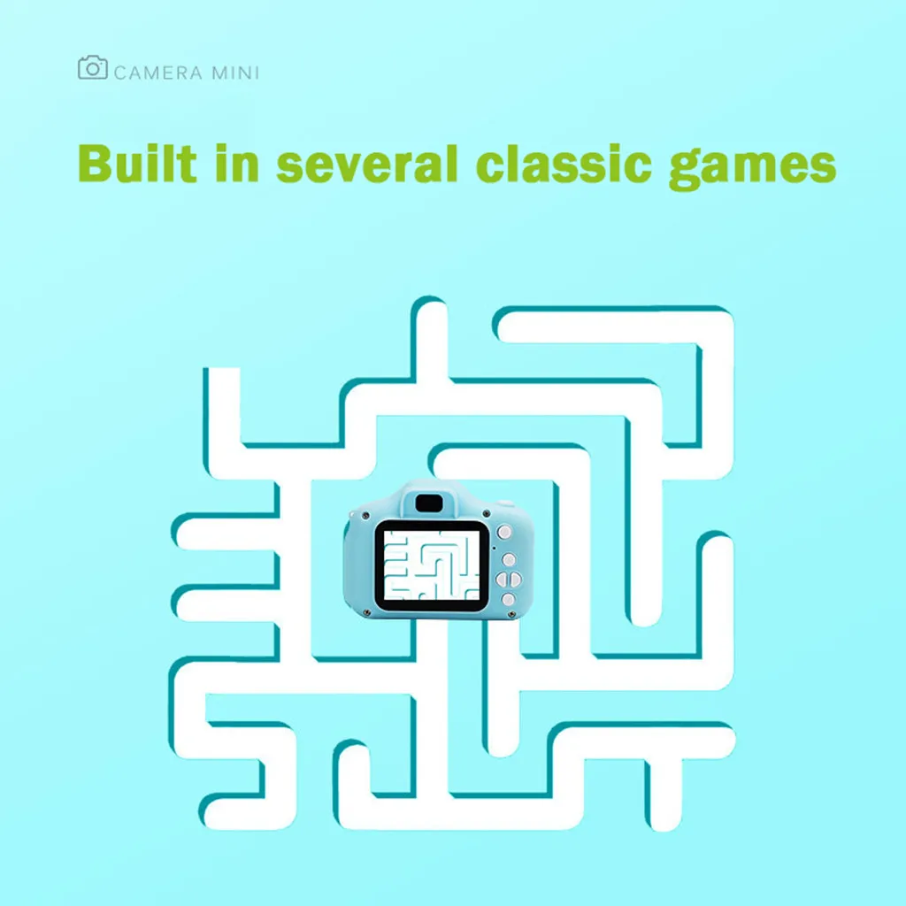 Подарки для детей Детские игрушки камера для детей JJR/C V01 Детская Цифровая камера 8MP 2,0 HD видеокамера с экраном с играми подарки