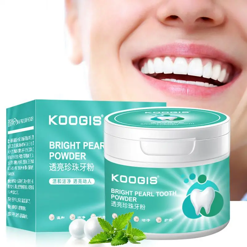 

Oral Care Remove Tooth Stains Natural Oral Hygiene Antibacterial Freshen Breath Pearl Whitening Tooth Powder
