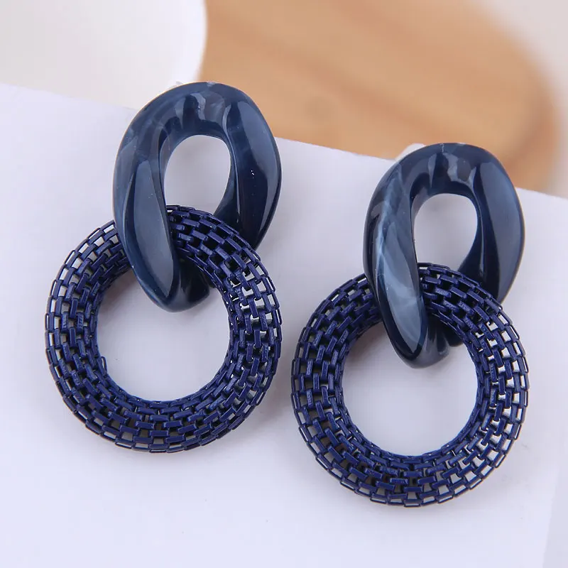 

Statement Earrings Cute Acrylic Earings Jewelry for Women Earring Korean Fashion Dangle Exaggeration Geometry Drop Designer 2021