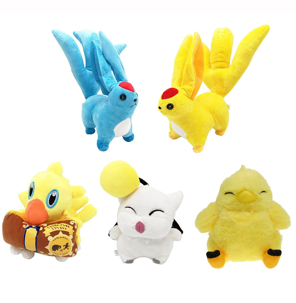 Carbuncle изумрудный и Топаз Chocobo книга для чтения толстых Moogle 15 25 см плюшевая кукла