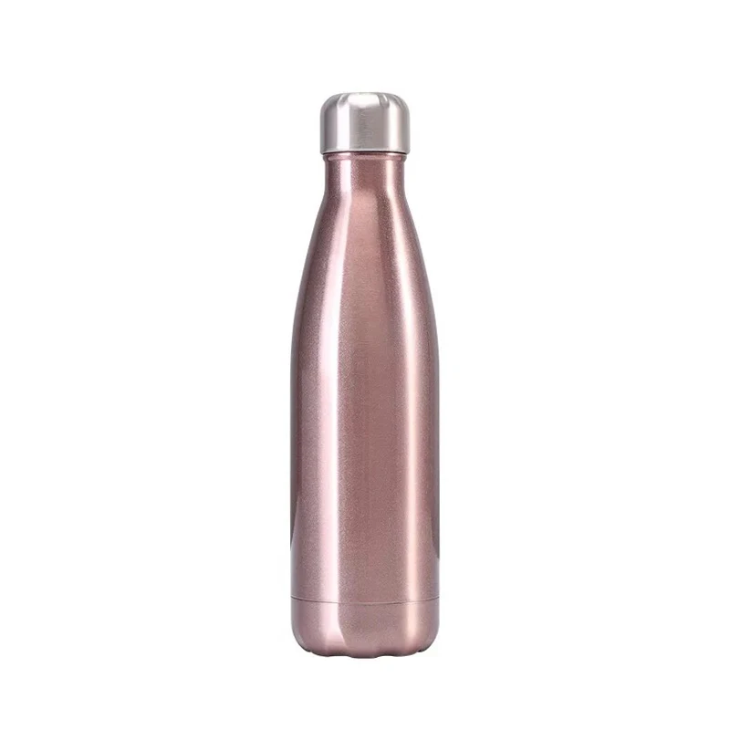 No logo-Rose Gold Логотип по индивидуальному заказу 350/500/750/1000 мл бутылка термос для воды из Нержавеющая сталь термосы Термокружка регулятор температуры с термопарным - Цвет: No logo-Rose Gold