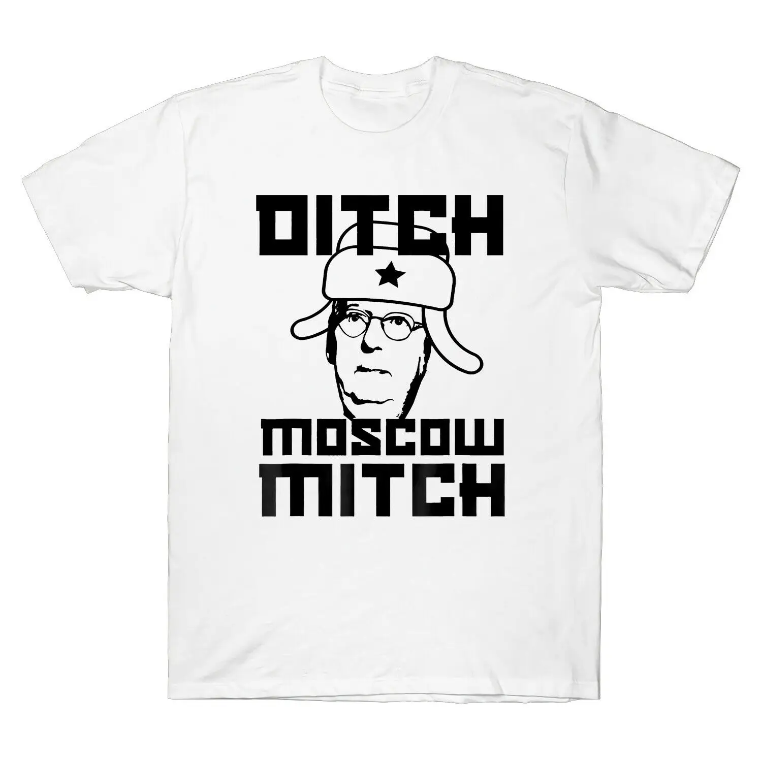 Ditch Moscow Mitch Mcconnell футболка с анти черепаховым лицом Meme Impeach мужские футболки| |