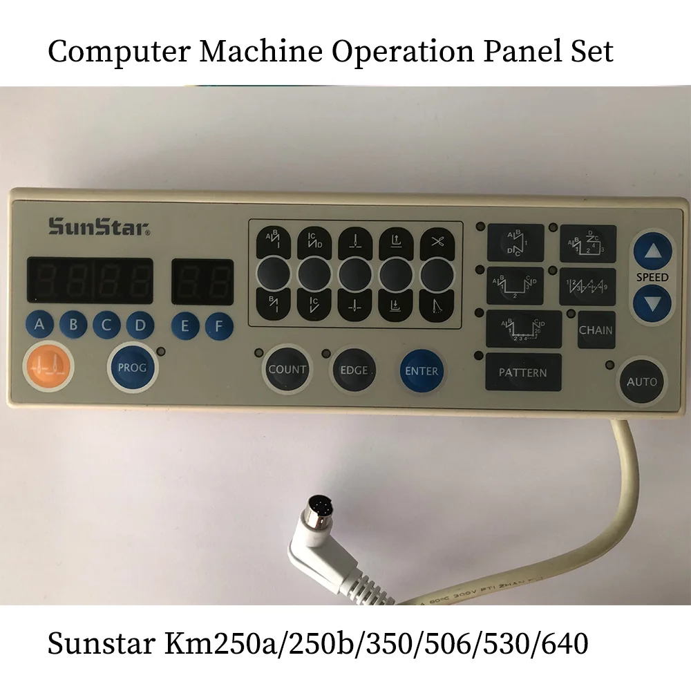 

Sunstar KM250a/250b/350/506/530/640 Computer Machine Operation Panel Set Control Box Board Industrial Home Sewing Machine Part