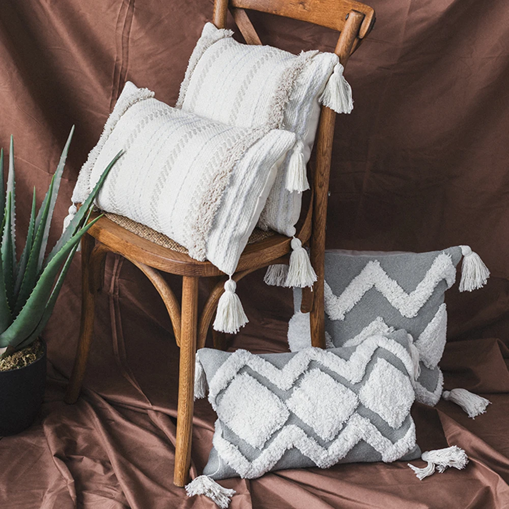 Ручная работа марокканская Геометрическая искусственная кожа богемная