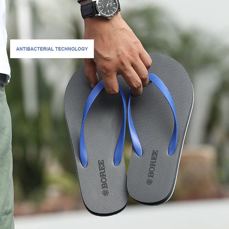 Шлепанцы BOREE Мужская обувь дезодорирующая Нескользящая Летняя мужская пляжная