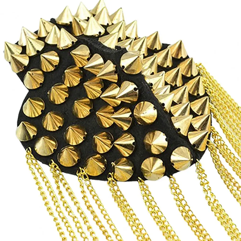 Vintage Brooch Charming Tassel Chain Punk Style Shoulder Board Mark Badges Celebration Party Suit Accessories | Украшения и