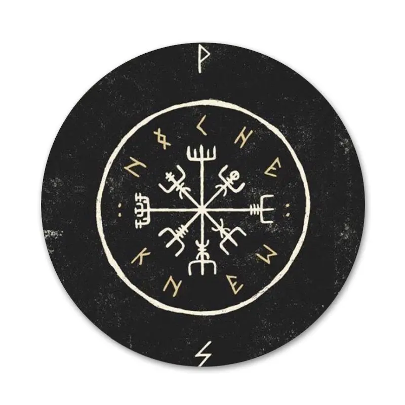 

Viking Vegvisir Odin Nordic Badge Brooch Pin Accessories For Clothes Backpack Decoration gift