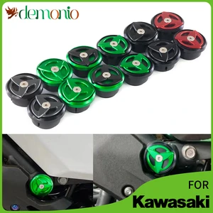 For KAWASAKI Ninja 400 Z400 EX400 2018 2019 2020 2021 CNC Aluminum motorcycle Frame Hole Cap Cover Plug Bolt Protector Ninja400