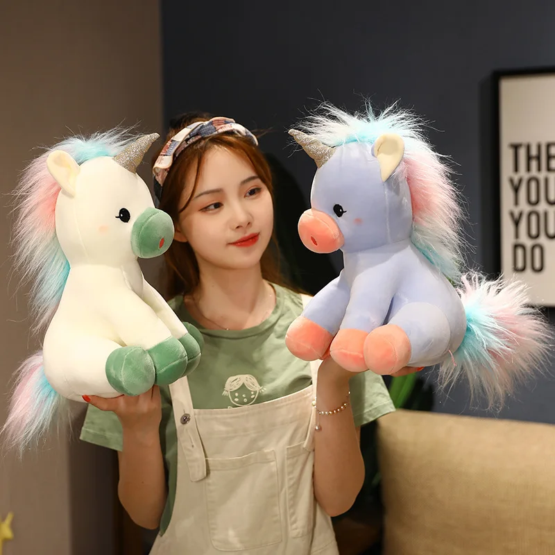 

28-45cm cartoon little flying horse plush toy soft stuffed animal unicorn birthday gift for girls Juguetes de peluche