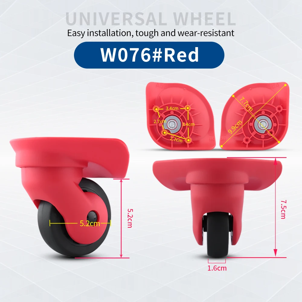 Wheels box Compatible with Sansonlte 75R bag accessories suitcase luggage box  caster repair parts send screwdriver colored