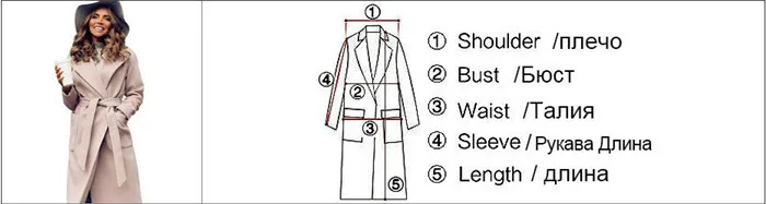 elegant Long Women's coat lapel 2 pockets belted Jackets solid color coats Female Outerwear