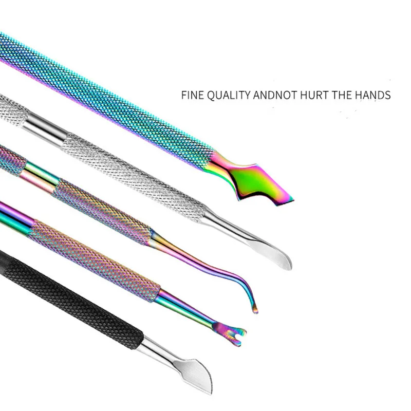 6 шт. профессиональные толкатели для кутикулы нержавеющая сталь|Пушеры кутикулы|