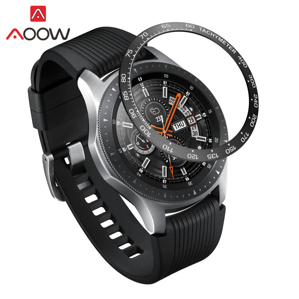 Нержавеющая сталь ободок кольцо стиль для samsung gear S3 Frontier Galaxy Watch 42 мм 46 мм клейкая крышка защита аксессуары