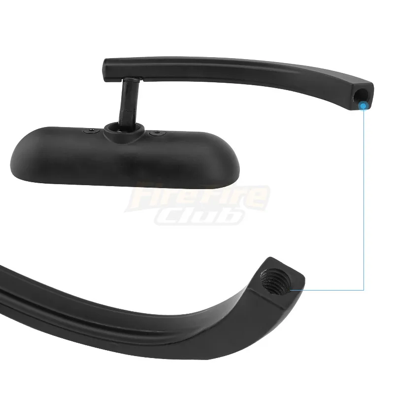 Универсальные черные мотоциклетные боковые зеркала заднего вида для Harley Touring