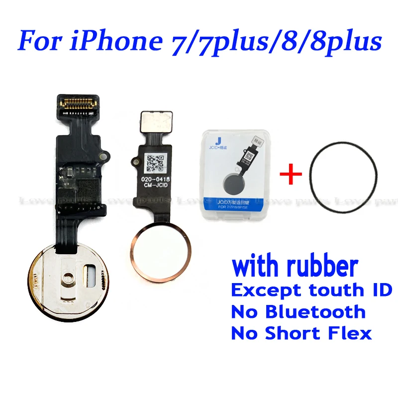 Плата JC Home Button Flex с резиновым покрытием для iPhone 7 8 Plus SE YF