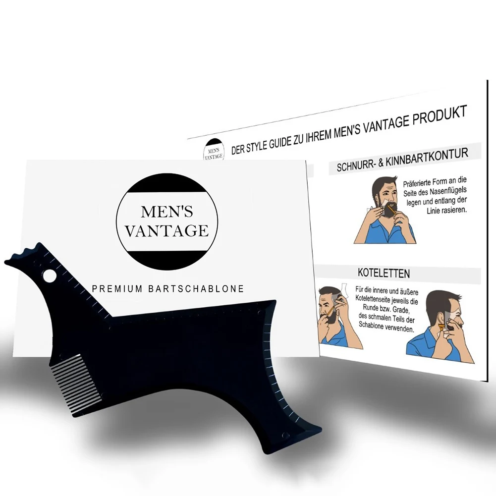 

1 Pcs Symmetry Trimming Beard Shaper Styling Shaping Template Comb Barber Tool BFC996