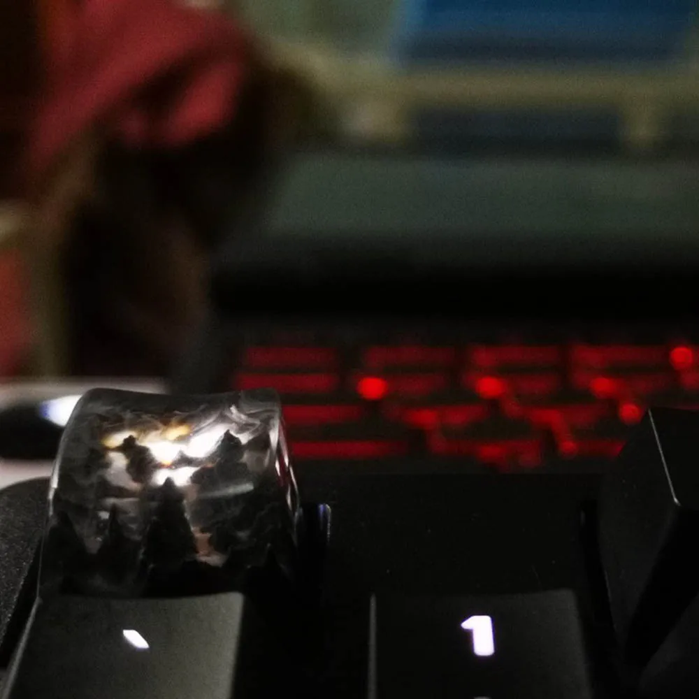 Персонализированная 3D Ручная подсветка из древесной смолы колпачок для