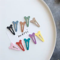 4pcset new metal baking varnish bb hairpin pentagram clips for girls daily hair accessories