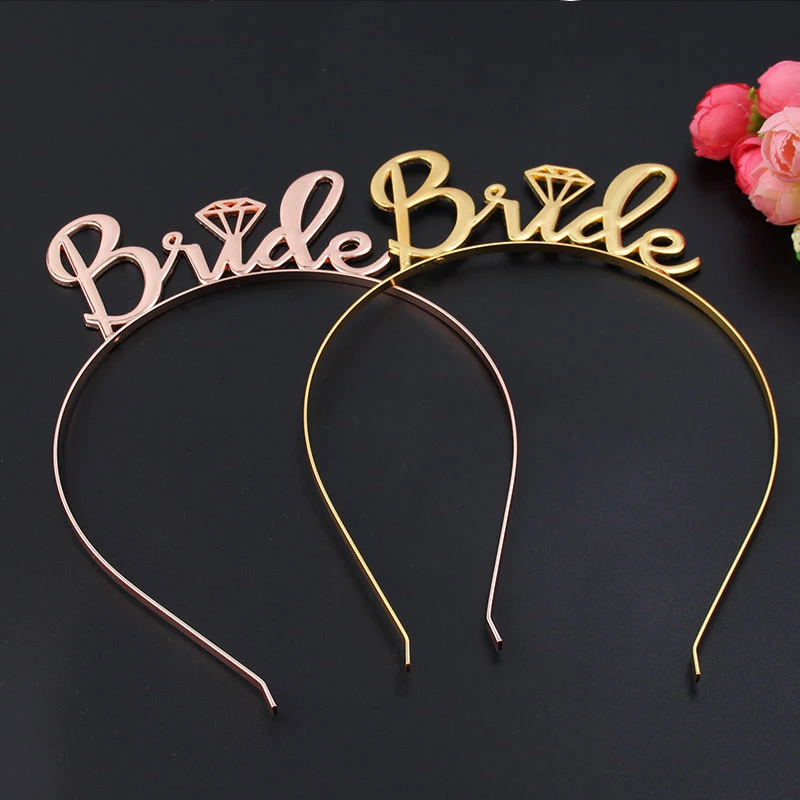 1 шт. девичник диадема для невесты корона вечерние с надписью &quotBride To Be&quot