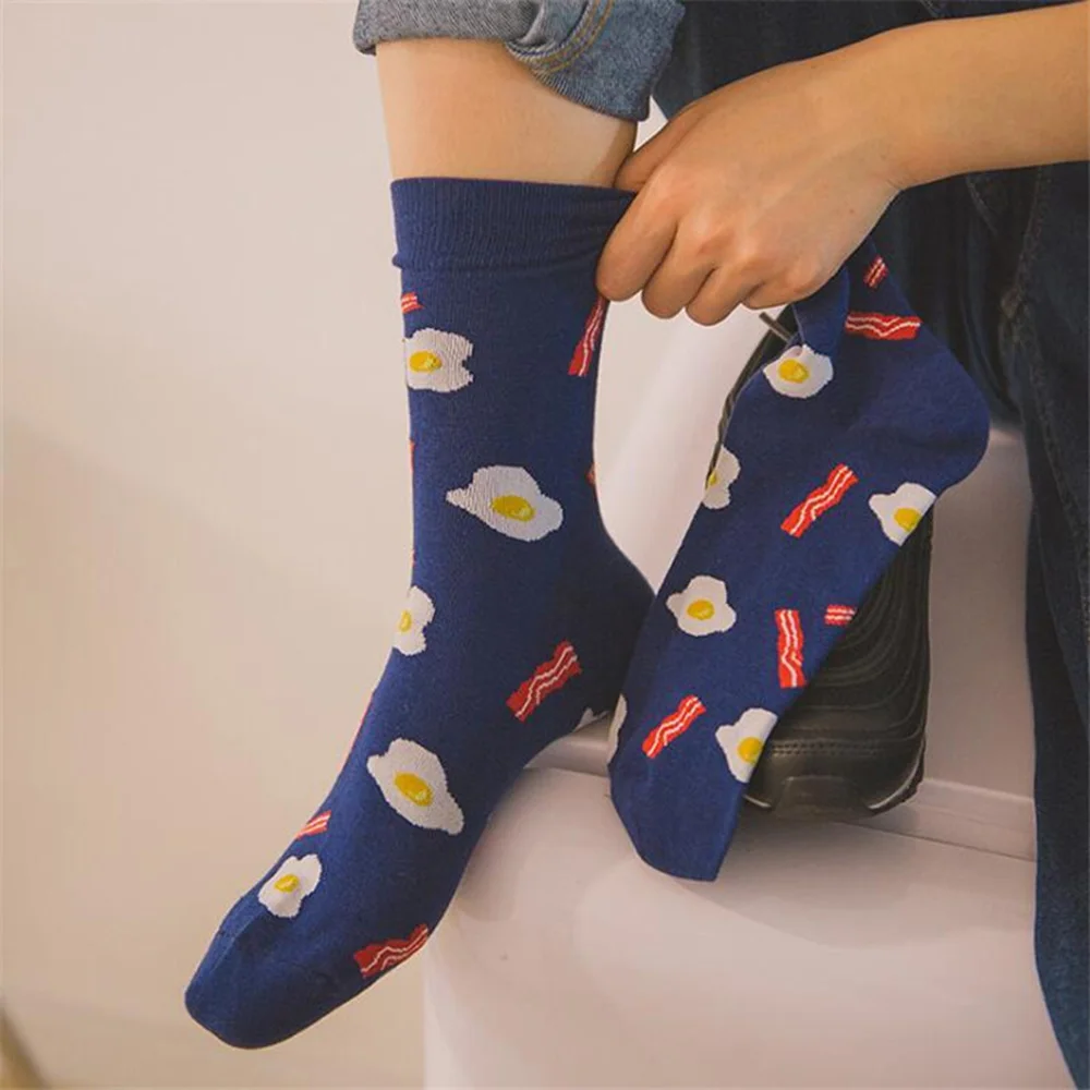 

Men Socks Banana Egg Sausage Food Socks Funky Beer Novelty Funny Socks Unisex Creative Pattern Hip Hop Socks