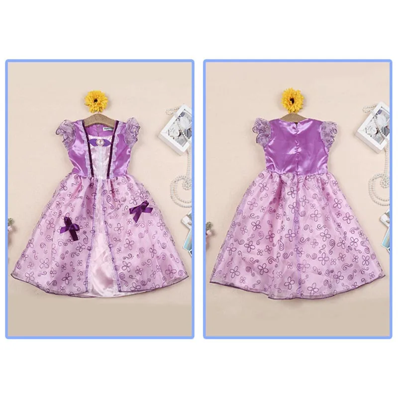 Летнее платье для девочек детский элегантный костюм принцессы детей Золушки