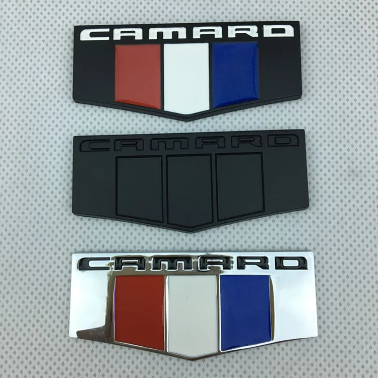 

3D Camaro Car Emblem Sticker Logo Badge Metal Fender Auto Door Tail Rear Trunk Stickers Decals For Chevrolet Camaro Corvette