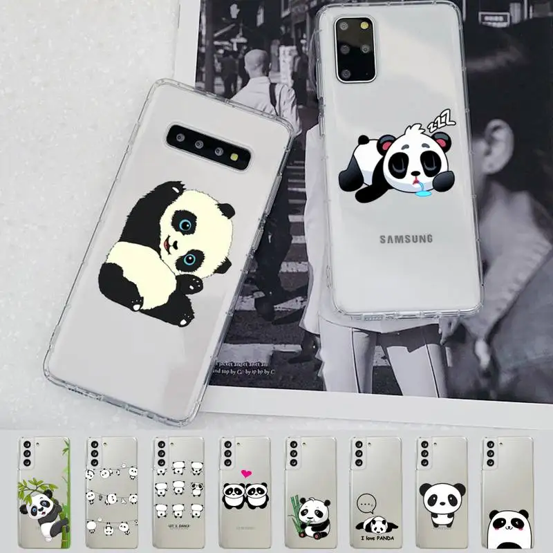 

cut anime panda bear Phone Case For Samsung A 51 30s 71 21s 70 10 31 30 52 12 40 S20 21 plus lite UlTRA