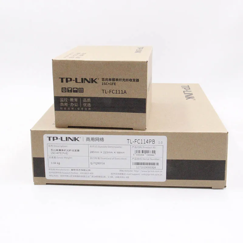 TP-Link 4-Порты и разъёмы POE медиа-конвертер 10/100M однорежимный одинарный